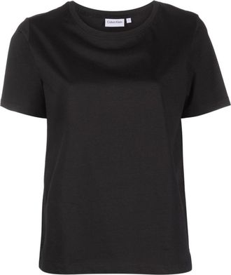 Calvin Klein round-neck short-sleeved T-shirt - women - Cotton - L - Black