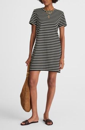 Madewell Stripe T-Shirt Minidress in Dark Navy at Nordstrom Rack, Size X-Small