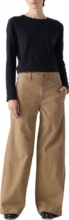 Amo Maddi Mid Rise Trouser In Sand