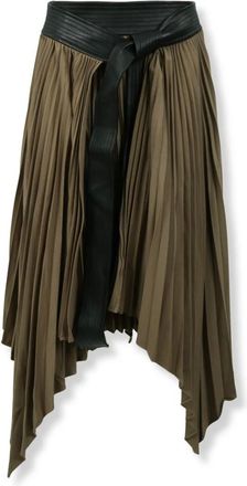 Entire studios Falda plisada con paneles - Skirts - Mujer - Verde - S
