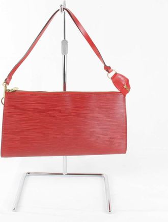 Louis Vuitton Red Color Epi Leather Pouch (Pre-Owned)