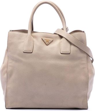 Prada Pre-owned Prada Vitello Daino Open Convertible Tote Ladies TRYSH4Y7B12AIV0J
