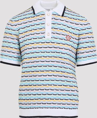 Casablanca Polo lavorata a maglia Casablanca