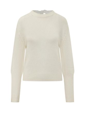 Lanvin Off White Knitted Crew Neck Sweater