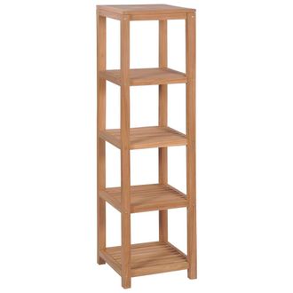 vidaXL Vidaxl - Estanter&iacute;a De Ba&ntilde;o 4 Niveles Madera Teca Maciza 42x42x165 Cm