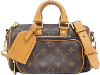 Louis Vuitton Marron Coated Canvas Boston Bag (Pre-Owned)