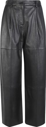 P.A.R.O.S.H. P.a.r.o.s.h., Dames, Broeken, Zwart, Maat: XS Leer