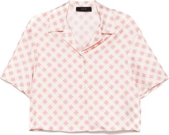 Amiri T-shirt MA con stampa logo - Rosa