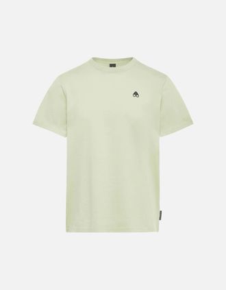 Moose Knuckles Mens Satellite Basic Logo Mint Green T-Shirt - Size: 36