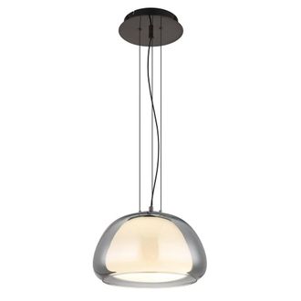 Netlighting Avila Dome Pendant Gunmetal Smoke Glass LED Dimmable 2700-6500K in Grey
