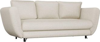 Topeshop Sofa Saris Beige Black Foot