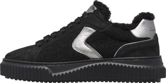 Voile Blanche Lipari Fur Sneakers - Dames - Winterlaarzen - Zwart - 38 EU - Wol - Schoenen