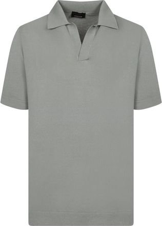 Dell'Oglio Polo Shirt - Heren - Polos - Groen - M - Katoen - Tops