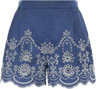 MC2 Saint Barth Short Shorts, female, Blue, Size: S Short Shorts