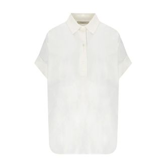 Max Mara Dames, Blouses & Shirts, Wit, Maat: 2XS Katoen