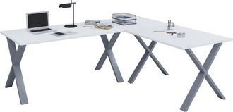 ebuy24 Vcm Vcm Escritorio De Madera Escritorio De Esquina Llano 190x190 L Forma Izquierda O Derecha Panel De Mesa De Trabajo 50 Cm De Profundidad Muebles De 