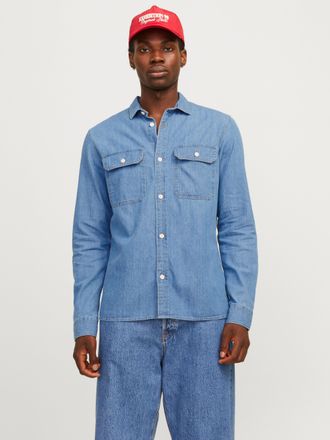 Jack & Jones Langarmhemd »JJETRAVIS SHIRT LS NOOS« mit Brusttaschen