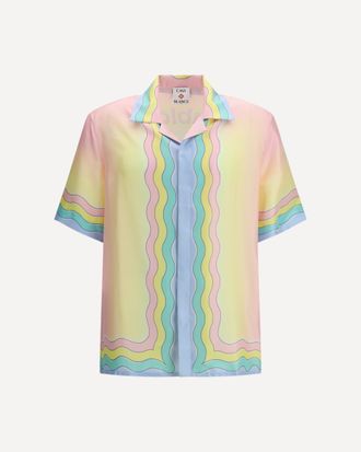 Casablanca All-over monogram jacquard pattern polo Shirt Male M