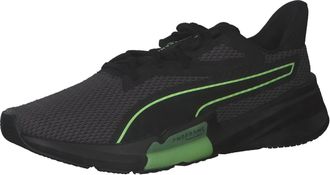 Puma Mens PWRFRAME TR Gymnastics Shoe, Black-Fizzy Lime, 10 UK