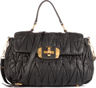 Miu Miu Large Flap Satchel Schoudertas