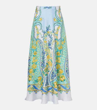 Etro Gonna lunga in seta con stampa