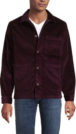 Lands End Corduroy Chore Jacket in Lush Burgundy at Nordstrom, Size Xx-Large