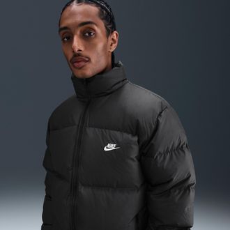 Nike Mens Nike Sportswear Club Therma-FIT Down Puffer Jacket in Black | IB2975-010