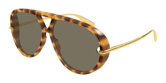Bottega Veneta BV1274S 005 Mens Sunglasses Tortoiseshell Size 63