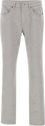Jeckerson John five-pockets stitching jeans - Grey