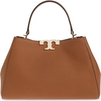 Tory Burch Eleanor Medium Satchel - Dames - Handtassen - Bruin - ONE Size - Leer - Tassen