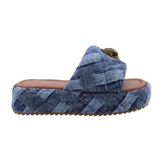 Kurt Geiger Hoppe Womens Mules Shoes - female - Kurt Geiger - Sliders - Blue - 3 UK - Shoes