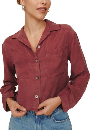 Bella Dahl Button Down Cropped Shirt