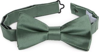 Nordstrom Rack Satin Solid Bow Tie in Sage at Nordstrom Rack