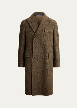 Polo Ralph Lauren Mens The Herringbone Tweed Polo Coat