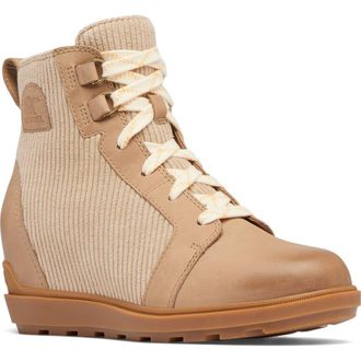 Sorel Evie II Wedge Bootie in Dusty Tan/Gum 2 at Nordstrom Rack, Size 5.5