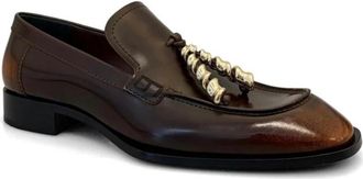 Loewe Edge Tassel Loafer - Dames - Loafers - Bruin - 38 EU - Leer - Schoenen