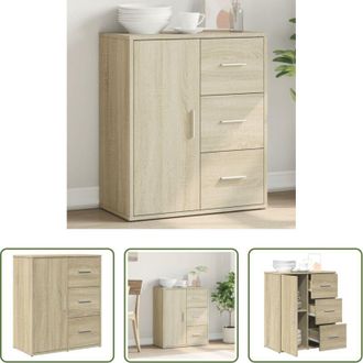 vidaXL vidaXL Credenza in legno Rovere Sonoma - Credenza Rovere Sonoma 60x31x70 cm in Legno Multistrato