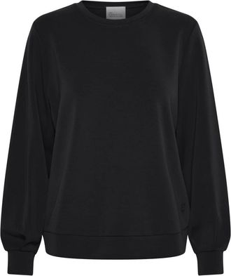 MY ESSENTIAL WARDROBE De Sweat Blouse - Dames - Sweatshirts - Zwart - XS - Polyester - Hoodies & sweatvesten