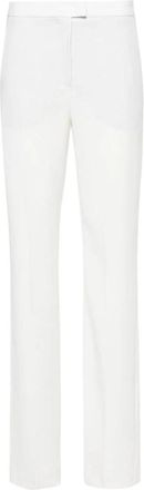 Andamane Gladys Straight Broek - Dames - Wijde Broeken - Wit - L - Polyester - Broeken