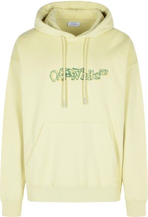 Off-white Cloudy Arrow Ivory Cotton Sweatshirt