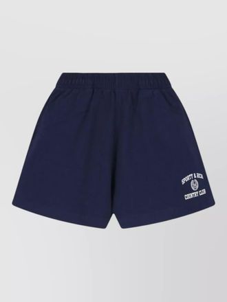 Sporty & Rich straight line shorts featuring back pocket