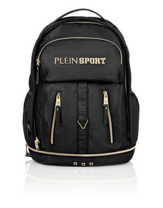 Plein Sport Technical Backpack Ps Unisex in Black/lightgold at Nordstrom