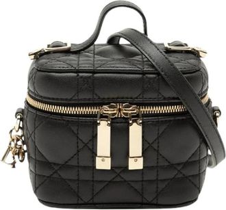 Dior Pre-owned Micro Lady Vanity Case - Dames - Vintage Schoudertas - Zwart - ONE Size - Leer - Vintage