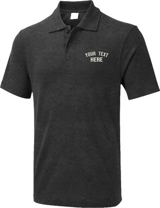 Generic Personalised Embroidered Womens Office wear Polo T Shirt, Free Left Chest Text Polo T Shirt, Office Wear Personalised Polo T Shirt, 50% Polyster and 5