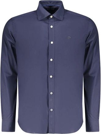North Sails Shirt met lange mouwen - Heren - Casual Overhemden - Blauw - S - Katoen - Overhemden