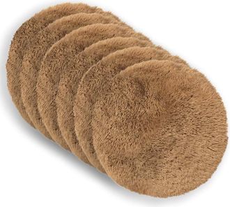 vidaXL Funda De Almohada 6 Pcs Heerlen Topo &Oslash; 30 Cm Fleece Pv Vidaxl