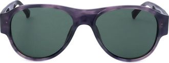 Linda Farrow DRIES VAN NOTEN DVN32 C4 Mens Sunglasses Purple Size 54