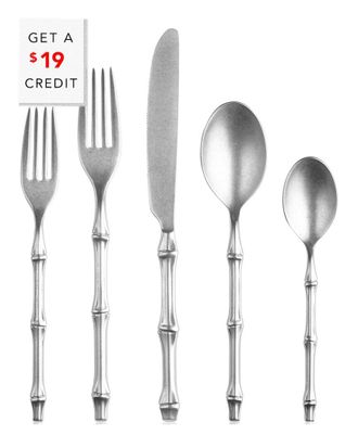 Mepra 5Pc Bali Flatware Set With $19 Credit
