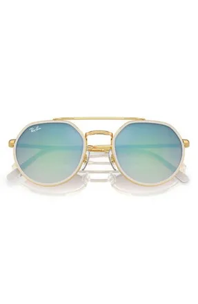 Ray-Ban 53mm Irregular Sunglasses in Gold Flash at Nordstrom