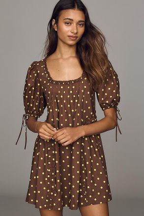 Damson Madder Meri 100% Cotton Mini Dress